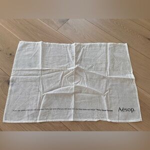 Aesop Cream Natural Linen Cloth/Scarf. Approx 16 x 24”